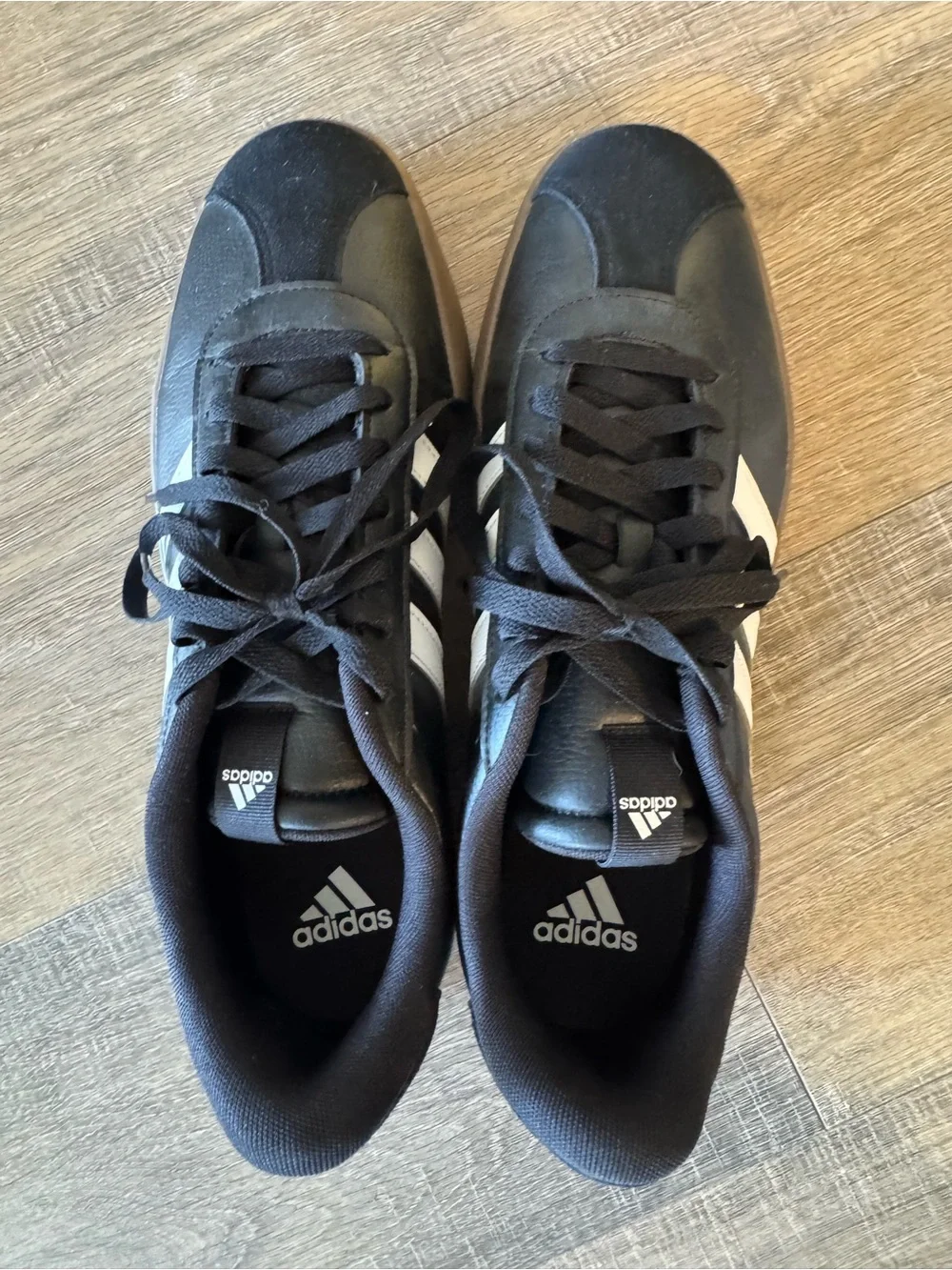 NEW Adidas VL Court 3.0 Black White Gum Men's Sz 11